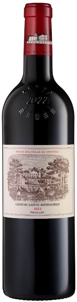 Chateau Lafite Rothschild 1.Cru Classé Pauillac 2022 - 3 stk. trækasse wine bottle
