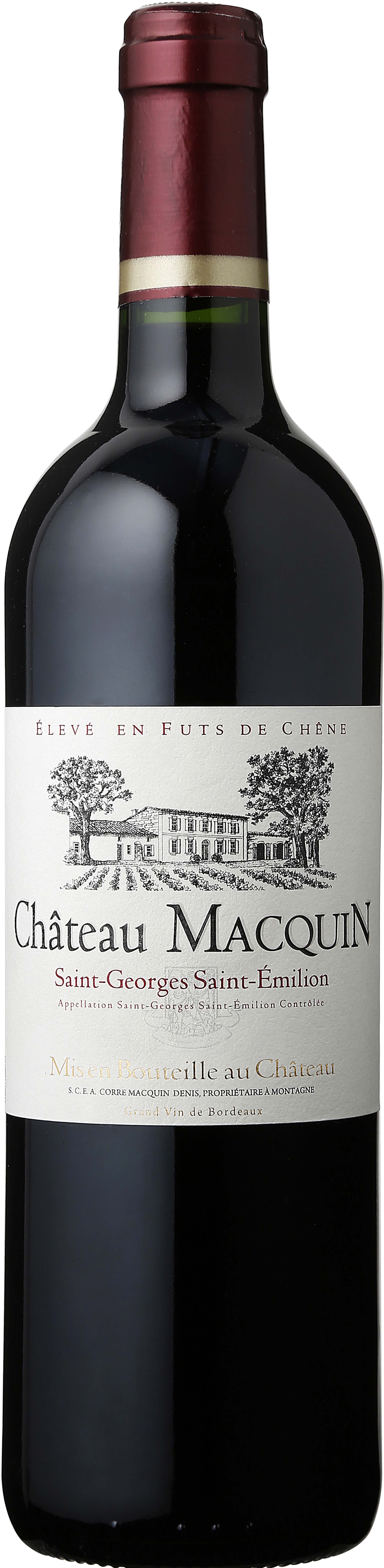 Chateau Macquin 2015 wine bottle
