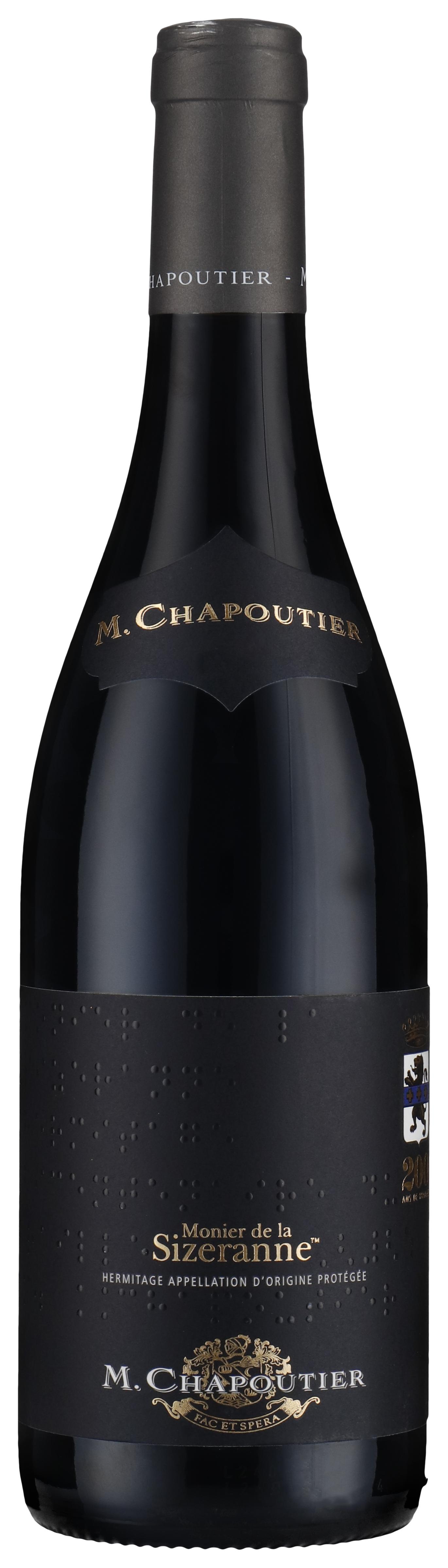 Hermitage Rouge - Monier de la Sizeranne - Ltd.  Edition - 200th Anniversary Braille 2022 wine bottle