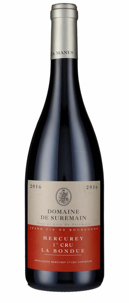 2016 Mercurey 1. Cru Bondue Bourgogne Suremain wine bottle