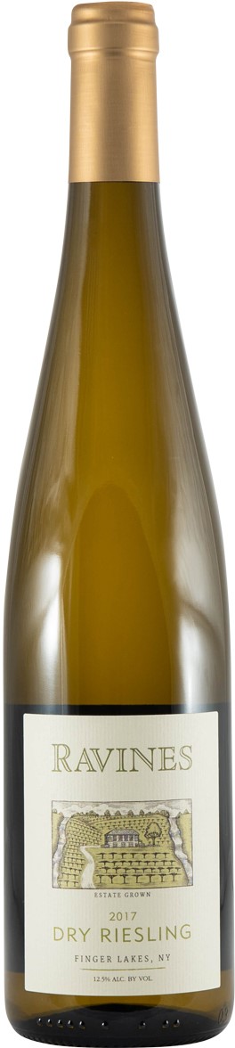 Ravines Dry Riesling Finger Lakes 2017 wine bottle