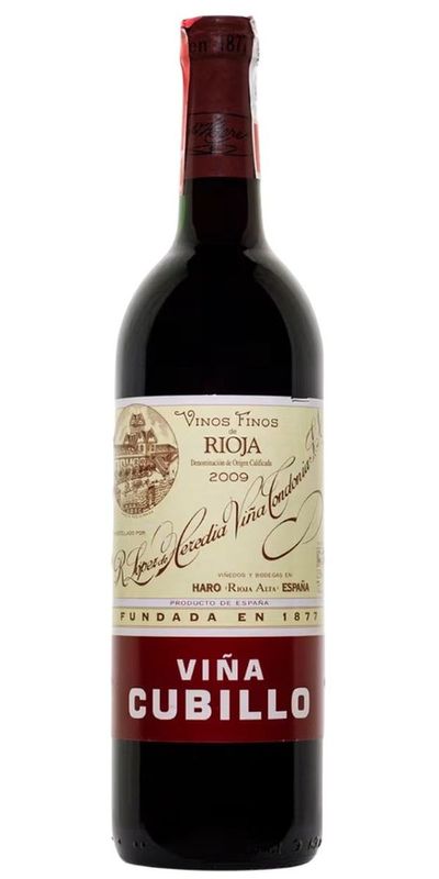 López de Heredia Viña Cubillo Tinto 2016 wine bottle