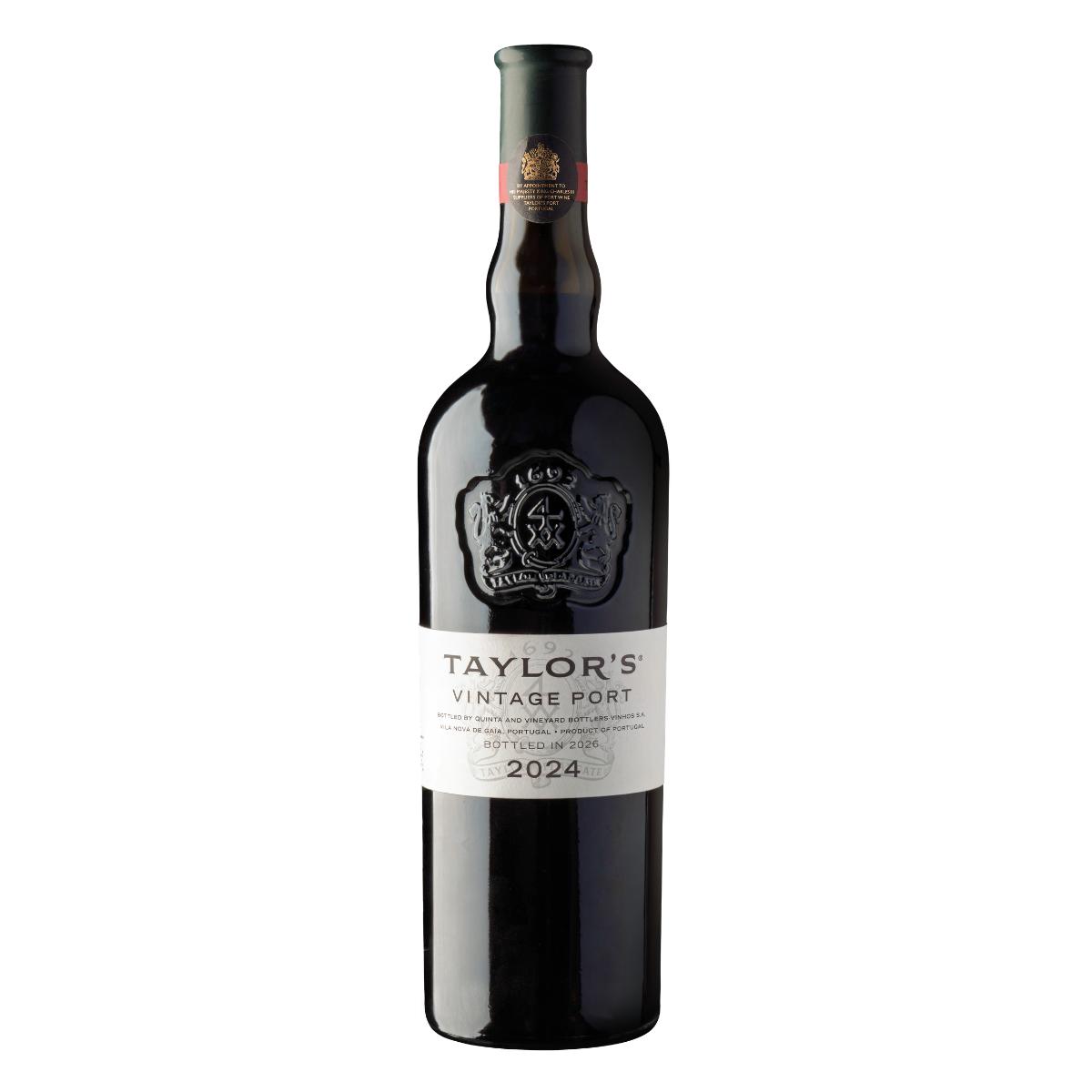 Taylor's Vintage Port 2024 wine bottle