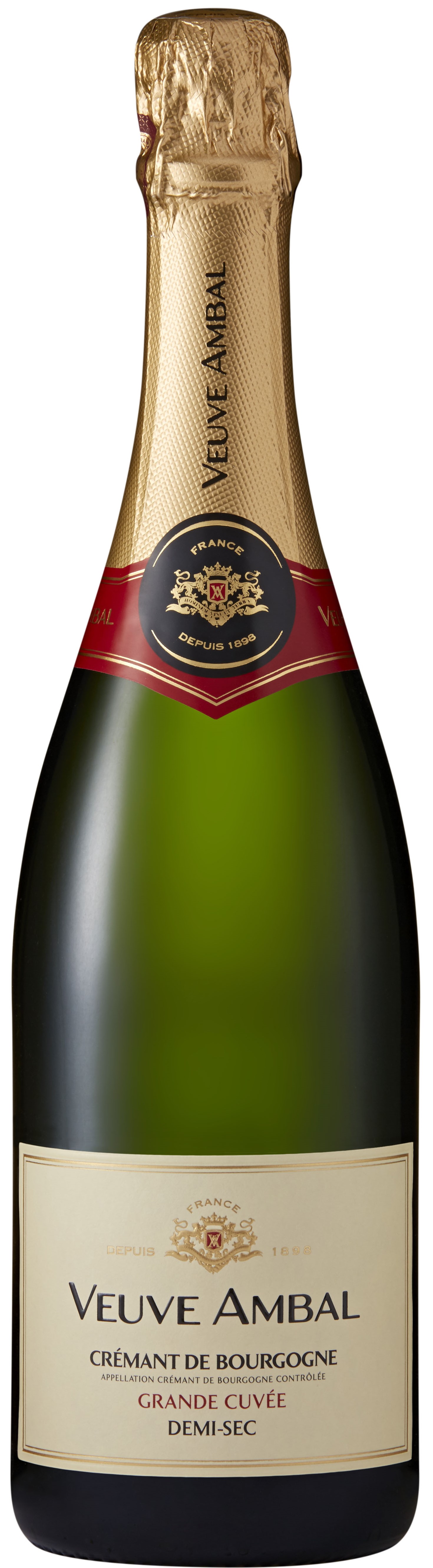 Veuve Ambal Crémant de Bourgogne Grande Cuvée Demi Sec wine bottle