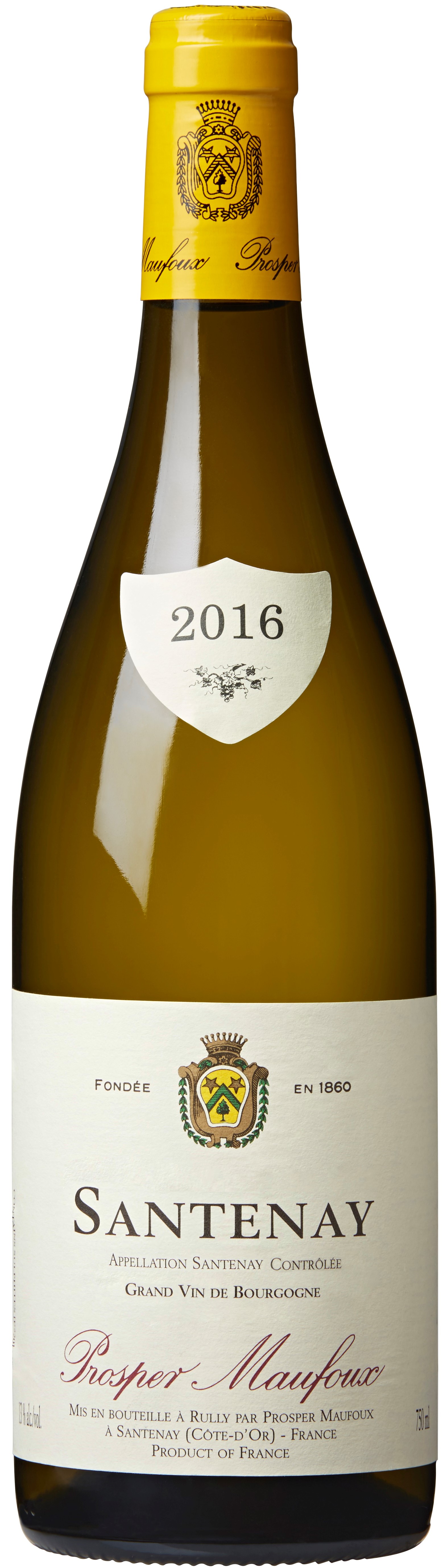 Prosper Maufoux Santenay Blanc 2016 wine bottle