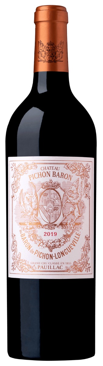 Chateau Pichon Baron-Longueville 2. Cru Classé Pauillac 2019 i trækasse wine bottle