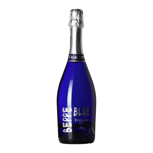 Beppe Blue Prosecco wine bottle