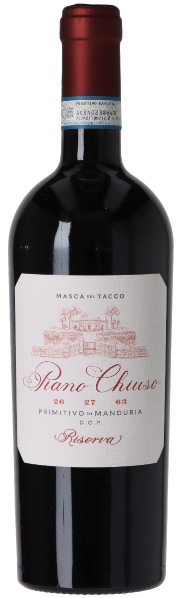 Masca del Tacco Primitivo di Manduria Riserva Piano Chiuso 2021 wine bottle