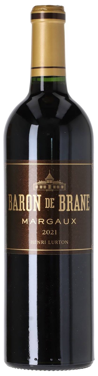 Baron de Brane (Château Brane Cantenac) Margaux 2021 i trækasse wine bottle