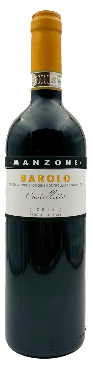 Manzone Barolo DOCG Castelletto 2018 wine bottle