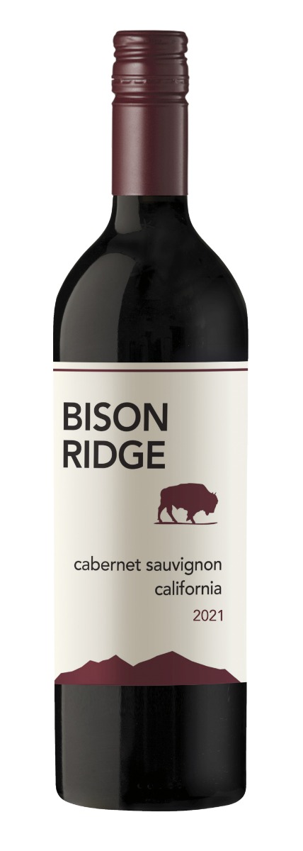 Bison Ridge California Cabernet Sauvignon 2021 wine bottle