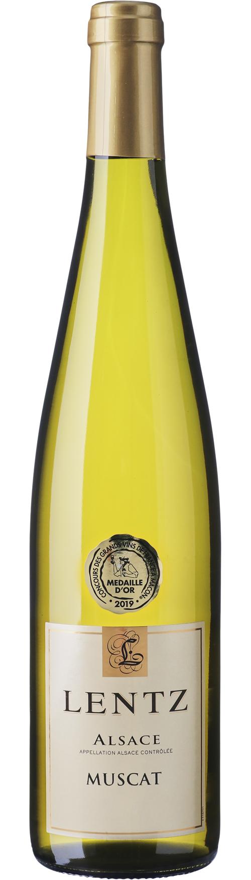 Lentz Muscat wine bottle
