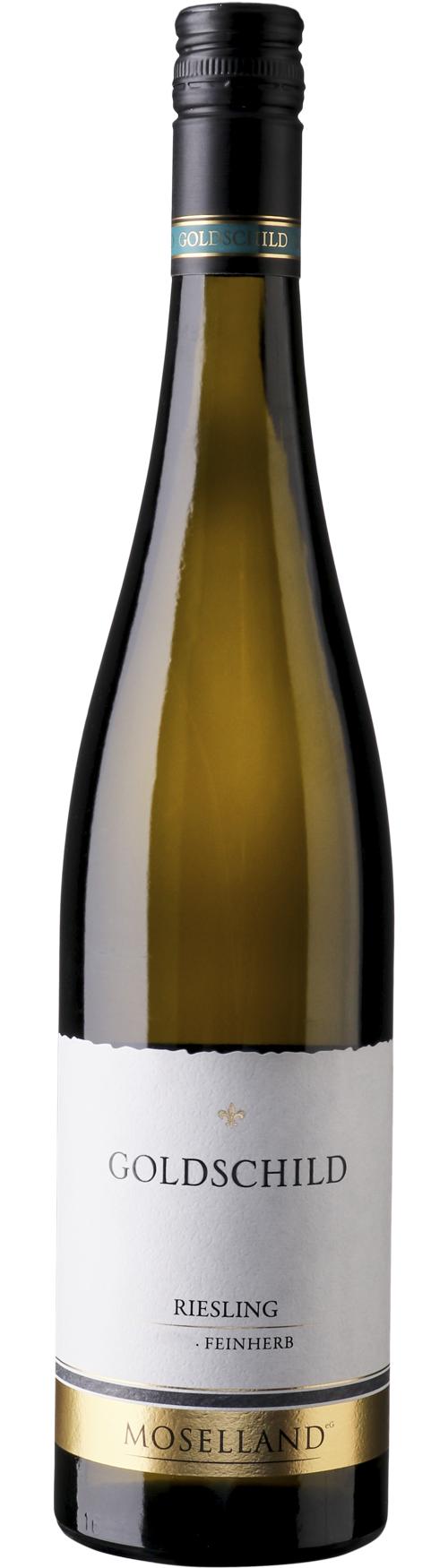 Moselland Goldschild Riesling Feinherb wine bottle