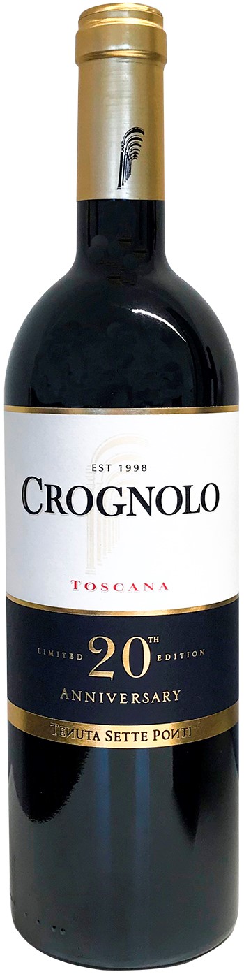 Tenuta Sette Ponti Crognolo Limited Edition 20th Anniversary wine bottle