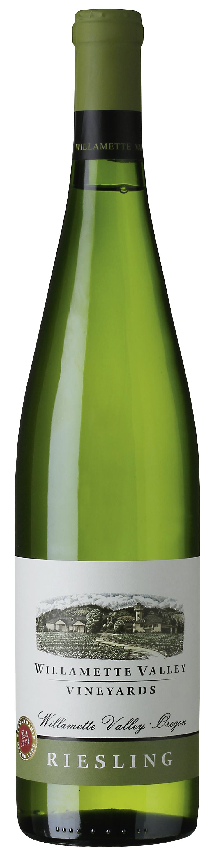Willamette Valley Vineyards Riesling wine bottle