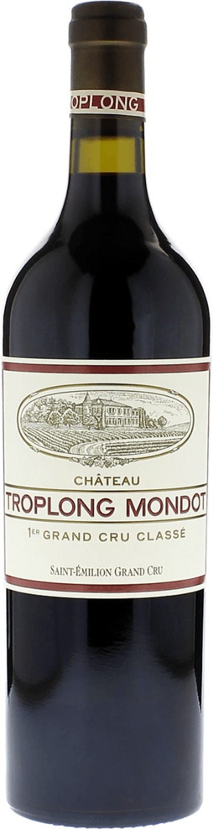 Chateau Troplong Mondot Saint-Emilion 1er Grand Cru Classé B 2020 i trækasse wine bottle