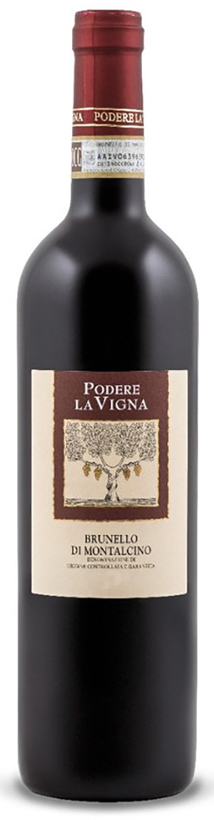 Podere La Vigna Brunello di Montalcino 2016 wine bottle