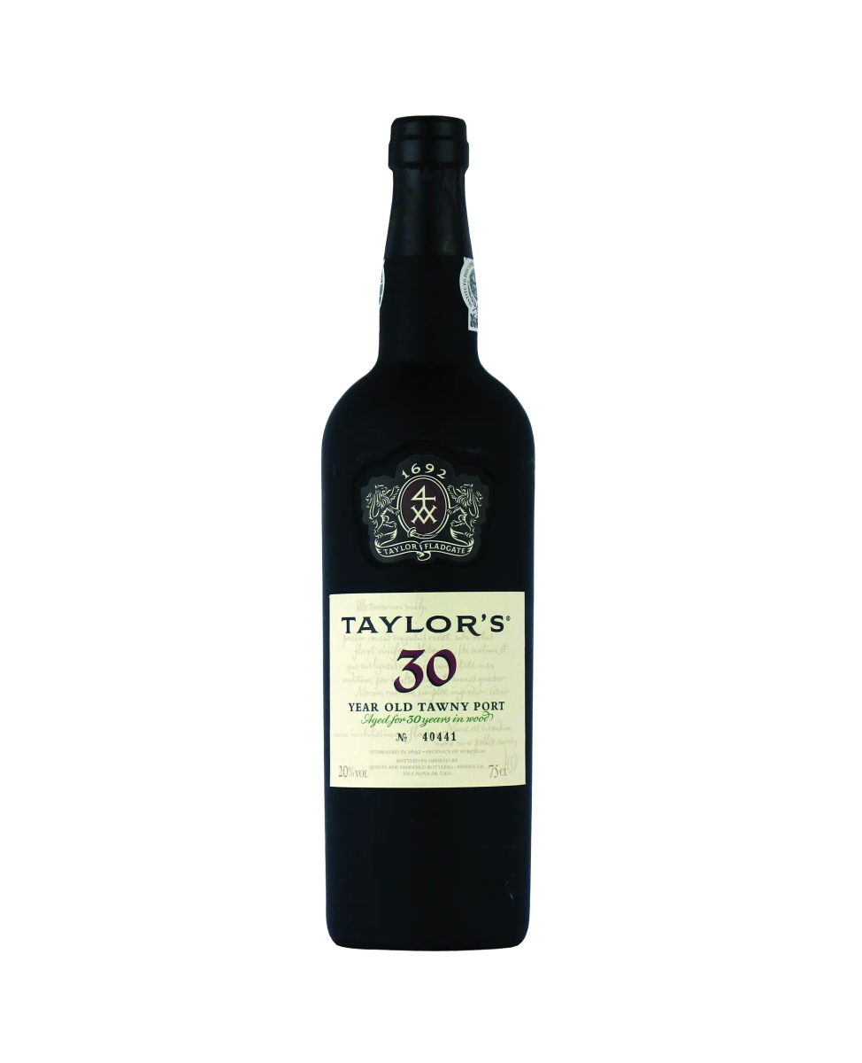 Taylor's 30 Year Old Tawny Port wine bottle