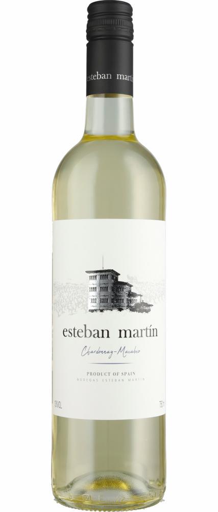 2023 Chardonnay-Macabeo Cariñena Esteban Martin wine bottle