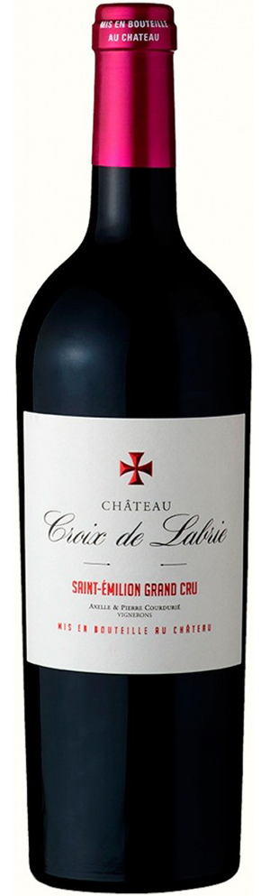 Chateau Croix de Labrie Saint-Emilion Grand Cru Classé 2020 i trækasse wine bottle