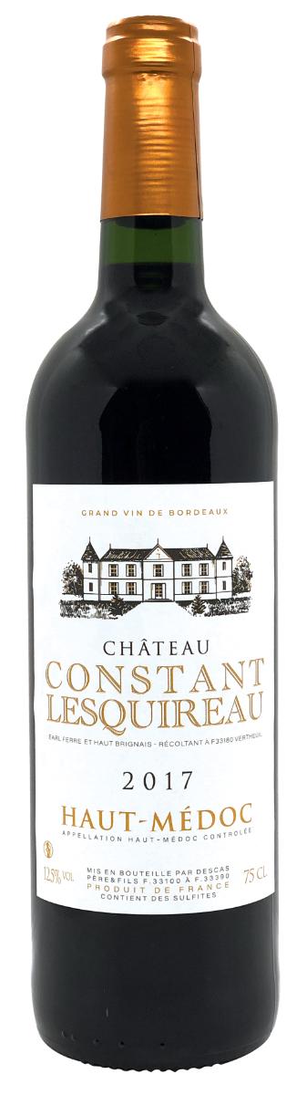 Chateau Constant Lesquireau Haut Medoc 2017 wine bottle