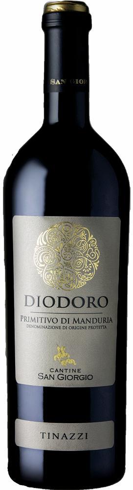 2022 Cantine San Giorgio Diodoro Primitivo di Manduria Tinazzi wine bottle