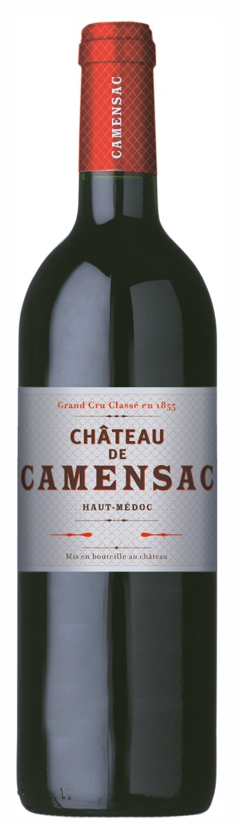 Chateau de Camensac Haut-Medoc 5.Cru Classé 2020 i trækasse wine bottle