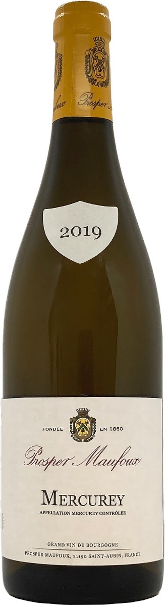 Prosper Maufoux Mercurey Blanc 2019 wine bottle