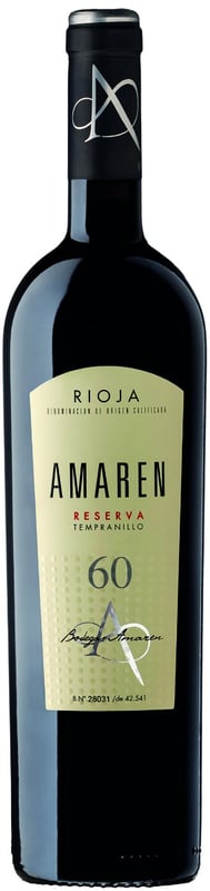 Bodegas Amaren Rioja Tempranillo Reserva "60" 2021 i trækasse wine bottle