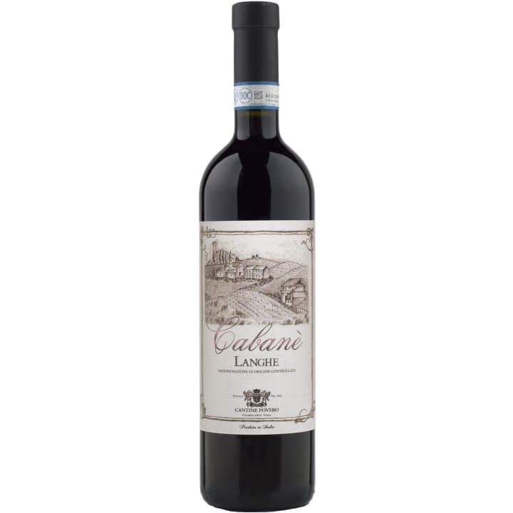 Povero Cabane Langhe DOC 2021 wine bottle