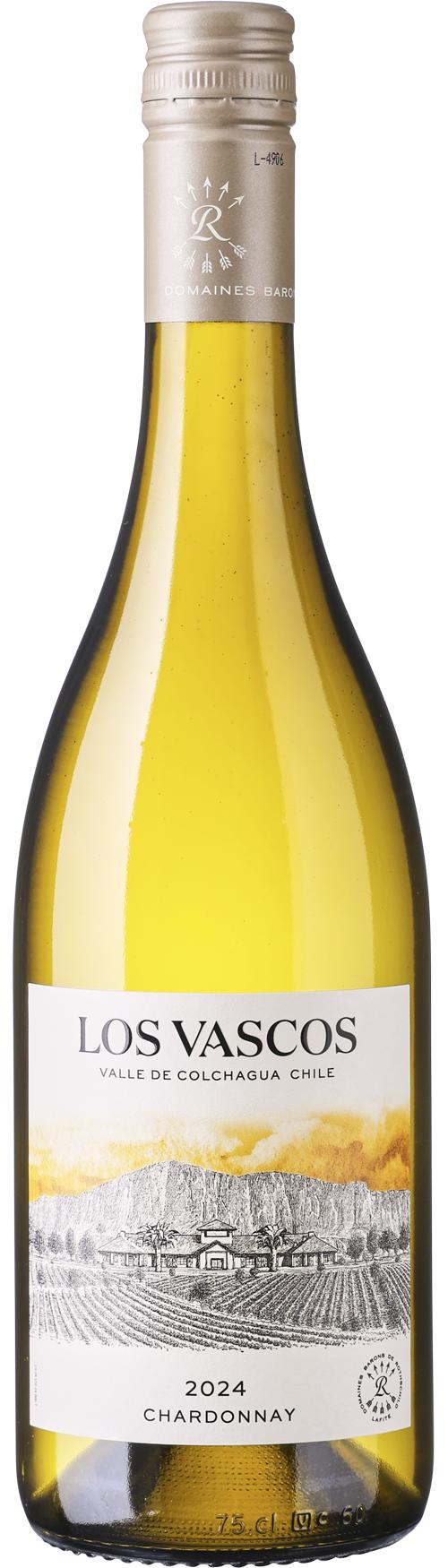 Los Vascos Chardonnay wine bottle