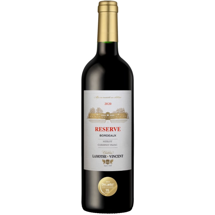 Lamothe Vincent Reserve Rouge 2020 wine bottle