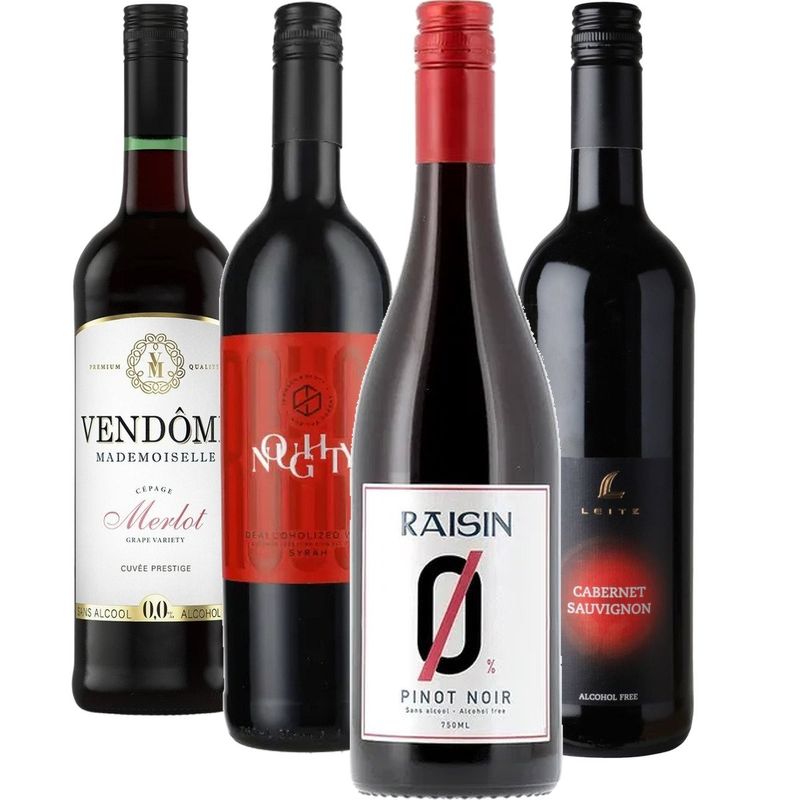 Smagekasse - Alkoholfri Rødvin wine bottle