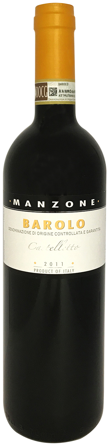Manzone Barolo DOCG Castelletto 2011 wine bottle