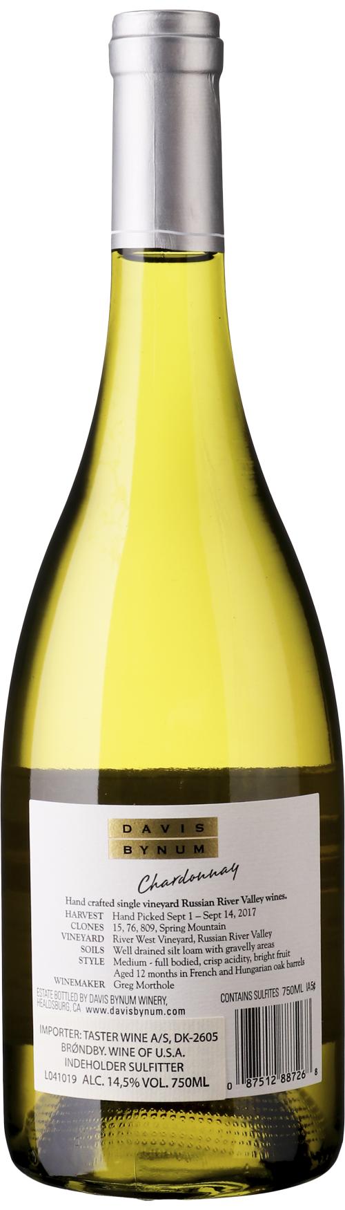 Rodney Strong Davis Bynum Chardonnay wine bottle