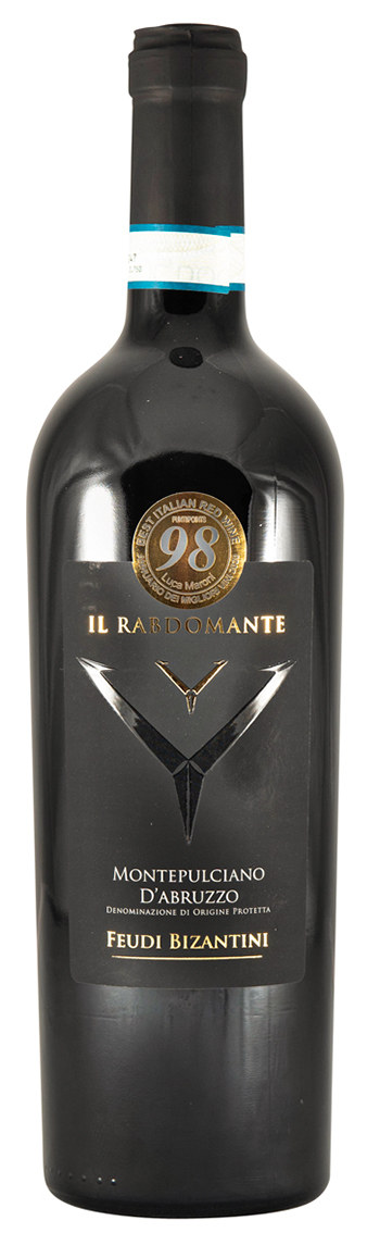 Feudi Bizantini Il Rabdomante Montepulciano d'Abruzzo 2018 wine bottle
