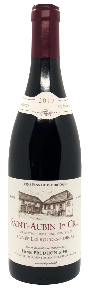 Henri Prudhon & Fils Saint-Aubin 1er Cru Rouge Cuvée Les Rouges-Gorges 2017 wine bottle