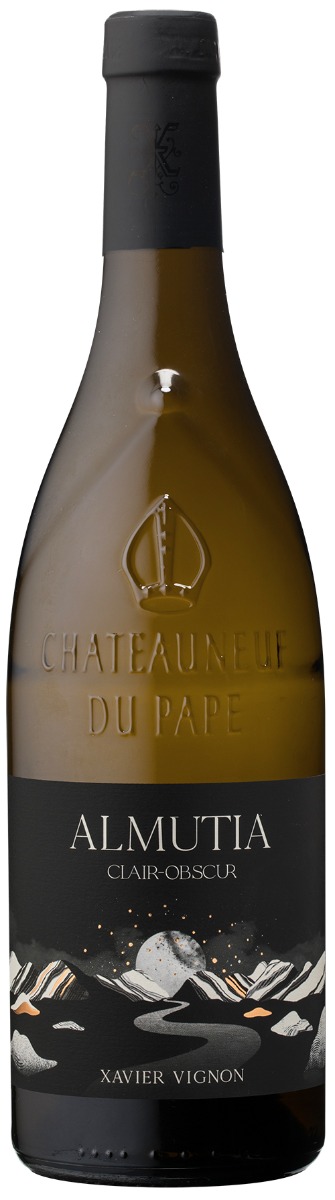 Xavier Châteauneuf-du-Pape Blanc de Noirs Almutia wine bottle