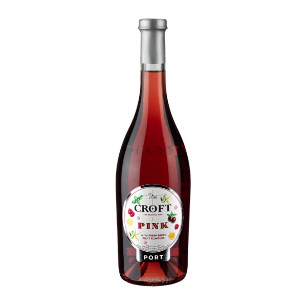 Croft Pink Port wine bottle