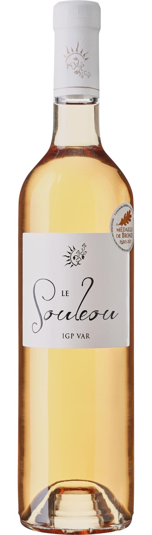 Cellier de la Crau Souleou Rosé IGP Var wine bottle