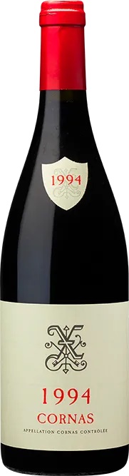 Xavier Cornas 1994 i trækasse wine bottle