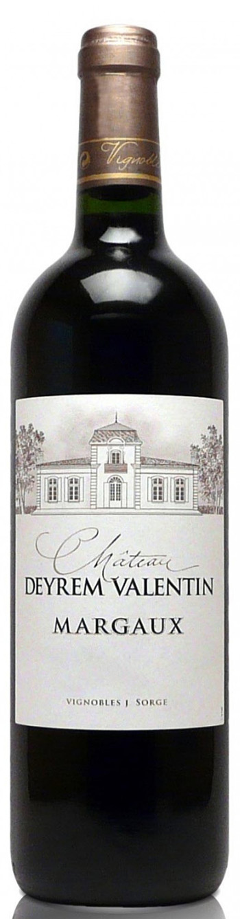 Chateau Deyrem Valentin Margaux 2021 i trækasse wine bottle