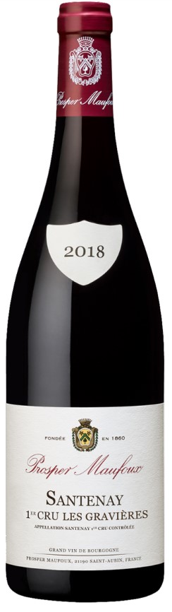 Prosper Maufoux Santenay 1er Cru Les Gravières 2018 wine bottle