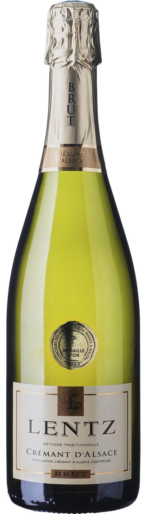 Lentz Crémant d'Alsace Brut wine bottle