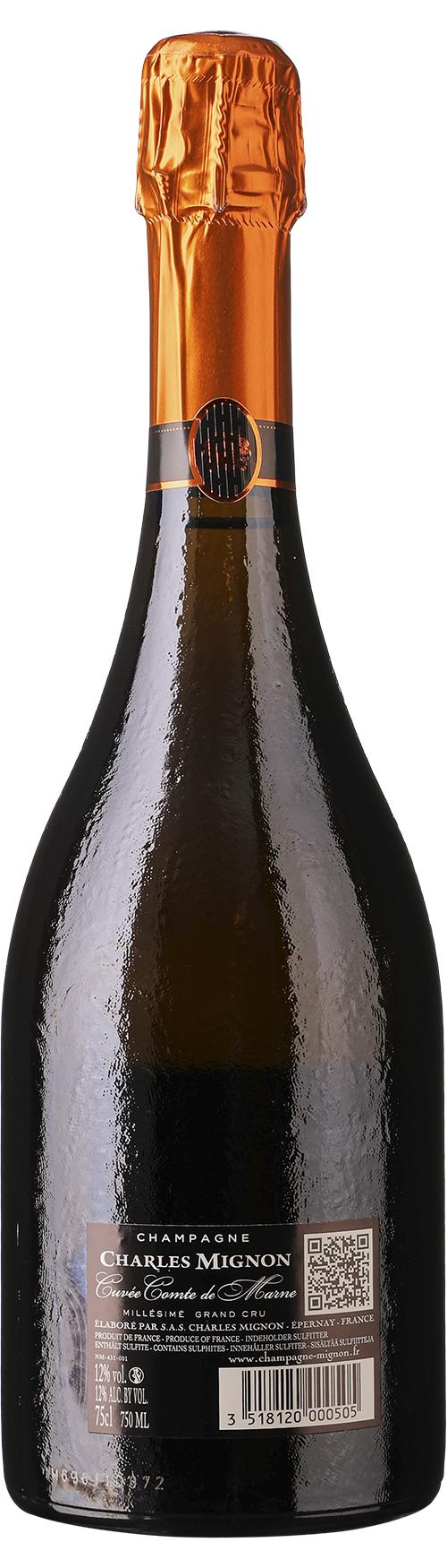 Charles Mignon Comte de Marne Grand Cru Brut Vintage wine bottle