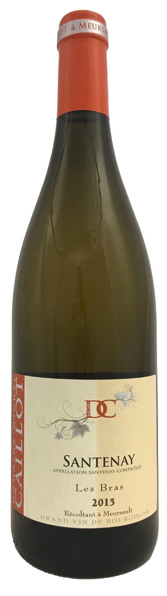 Domaine Caillot Santenay Blanc Les Bras 2015 wine bottle