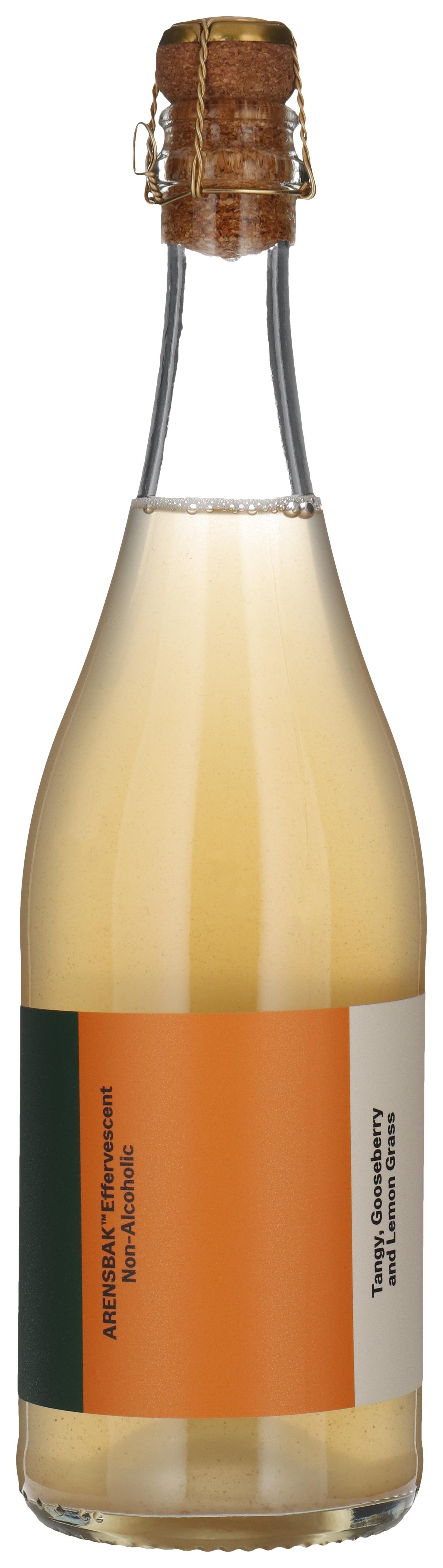 Effervescent Sparkling wine bottle