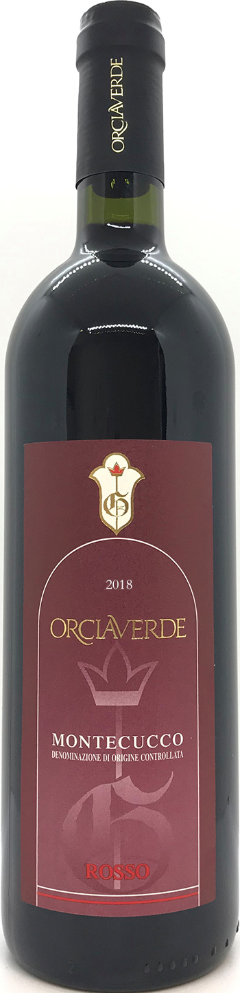 Orciaverde Rosso 2018 wine bottle