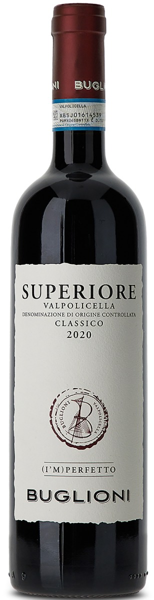 Buglioni Valpolicella Classico Superiore L’Imperfetto 2020 ØKO wine bottle