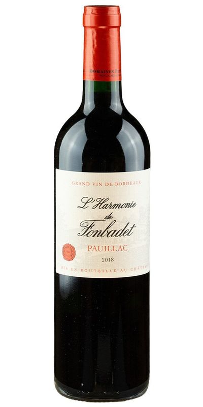 Chateau Fonbadet, L'Harmonie de Fonbadet Pauillac 2018 wine bottle